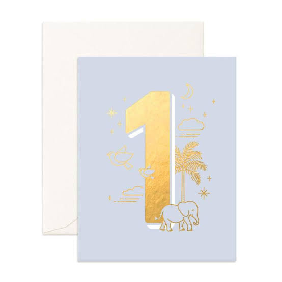 No. 1 Animals Greeting Card