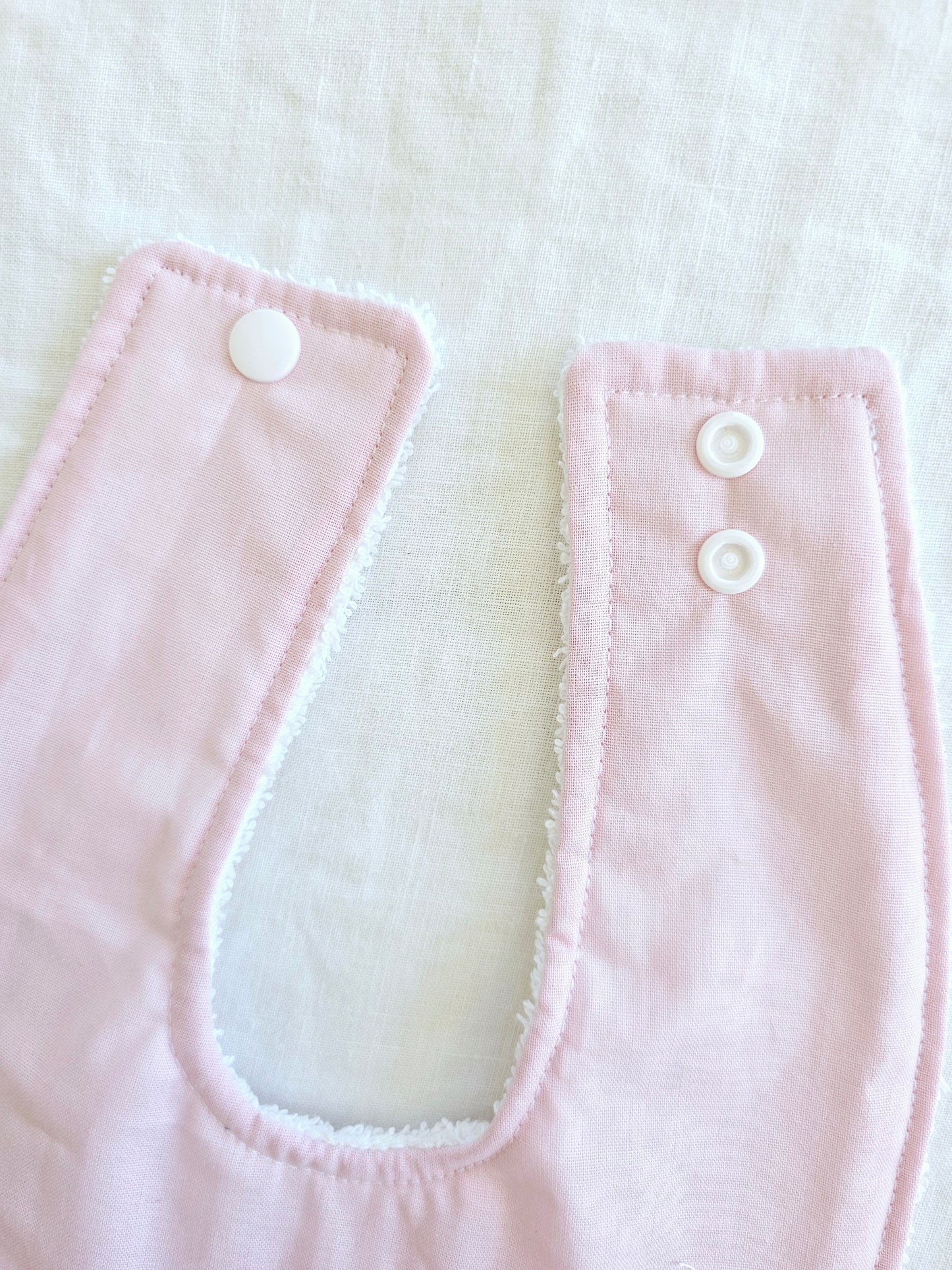 Baby Pink Dribble Bib
