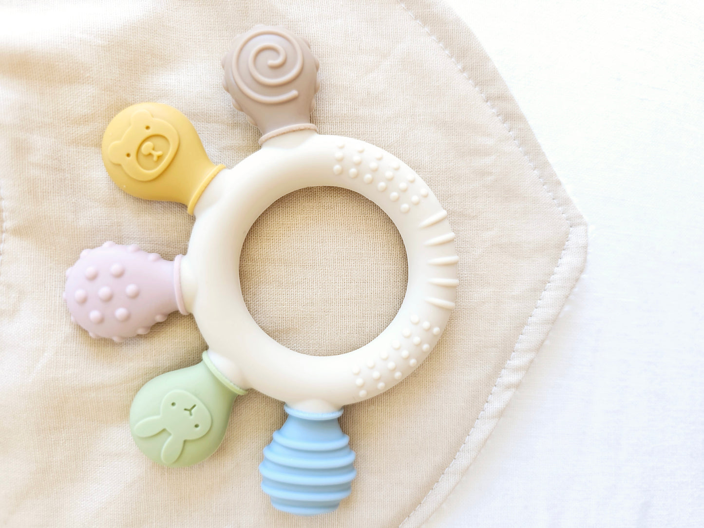 Silicone Baby Teether - Neutral